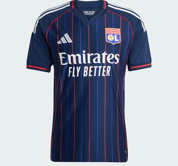 Olympique Lyonnais Away Jersey, Lightweight Athletic Performance Shirt for Soccer Fans 2025 2026