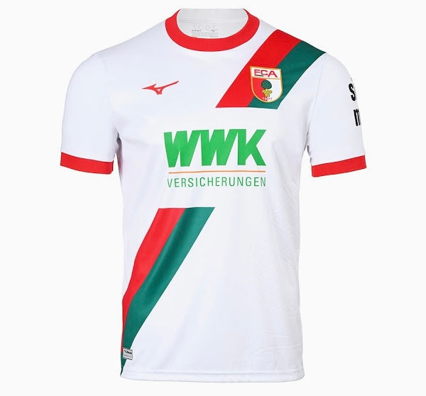 FC Augsburg Home Jersey, Lightweight Athletic Performance Shirt for Soccer Fans 2025 2026