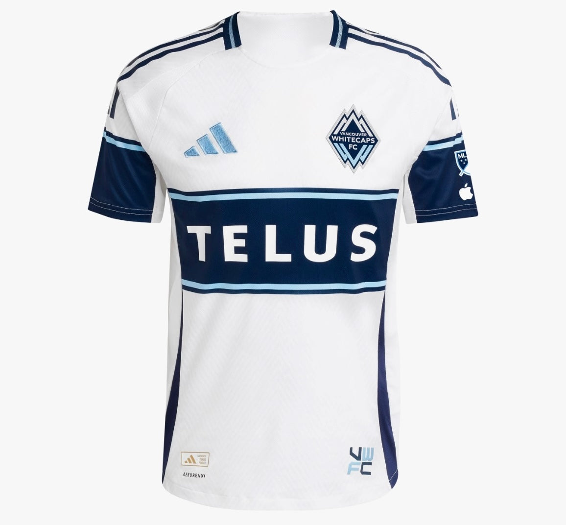 2025/26 Vancouver Whitecaps Home Jersey – Fan Version