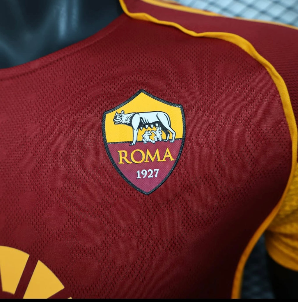 Adidas AS Roma Home Jersey, Lightweight Athletic Performance Shirt for Soccer Fans 2025 2026