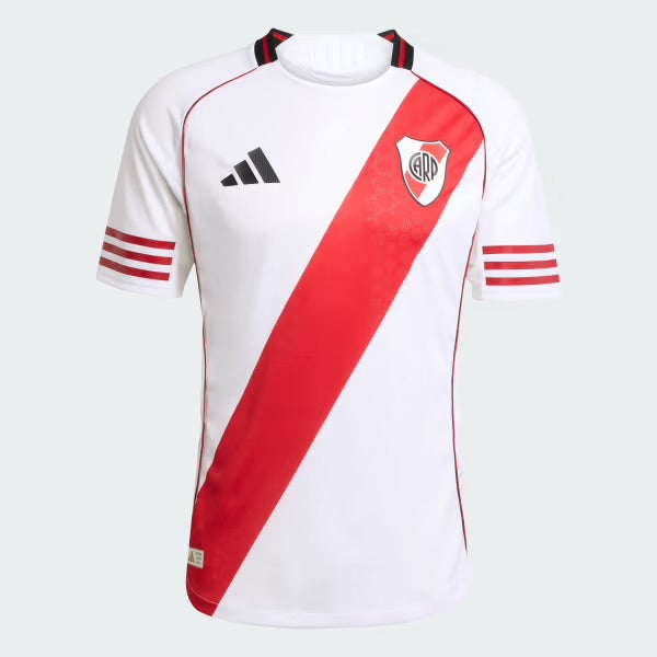 River Plate Home Jersey, Lightweight Athletic Performance Shirt for Soccer Fans 2025 2026