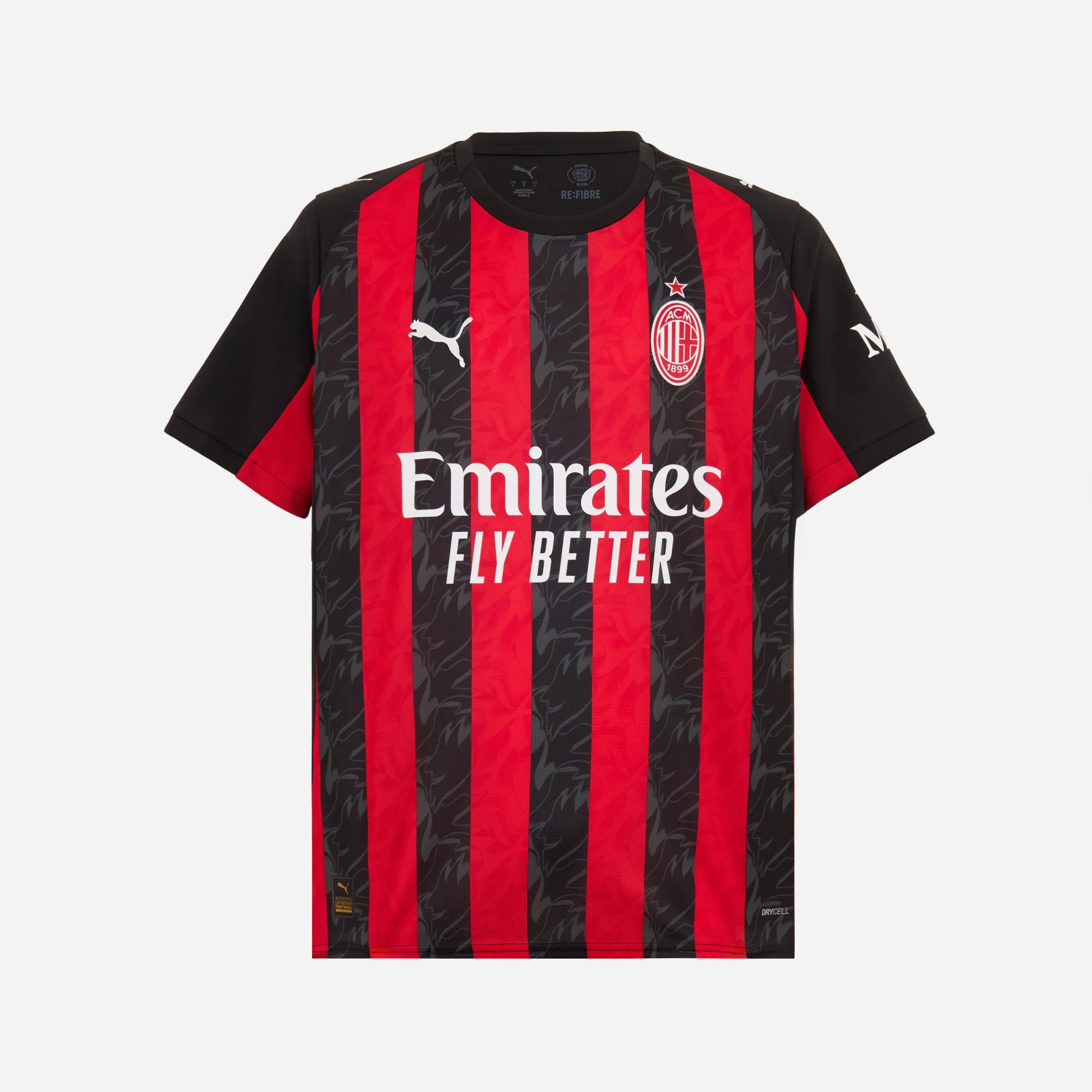 Puma AC Milan Home Jersey, Lightweight Athletic Performance Shirt for Soccer Fans 2025 2026