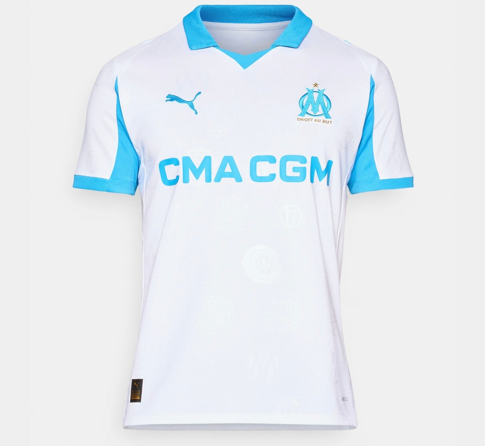 Olympique de Marseille Home Jersey, Lightweight Athletic Performance Shirt for Soccer Fans 2025 2026