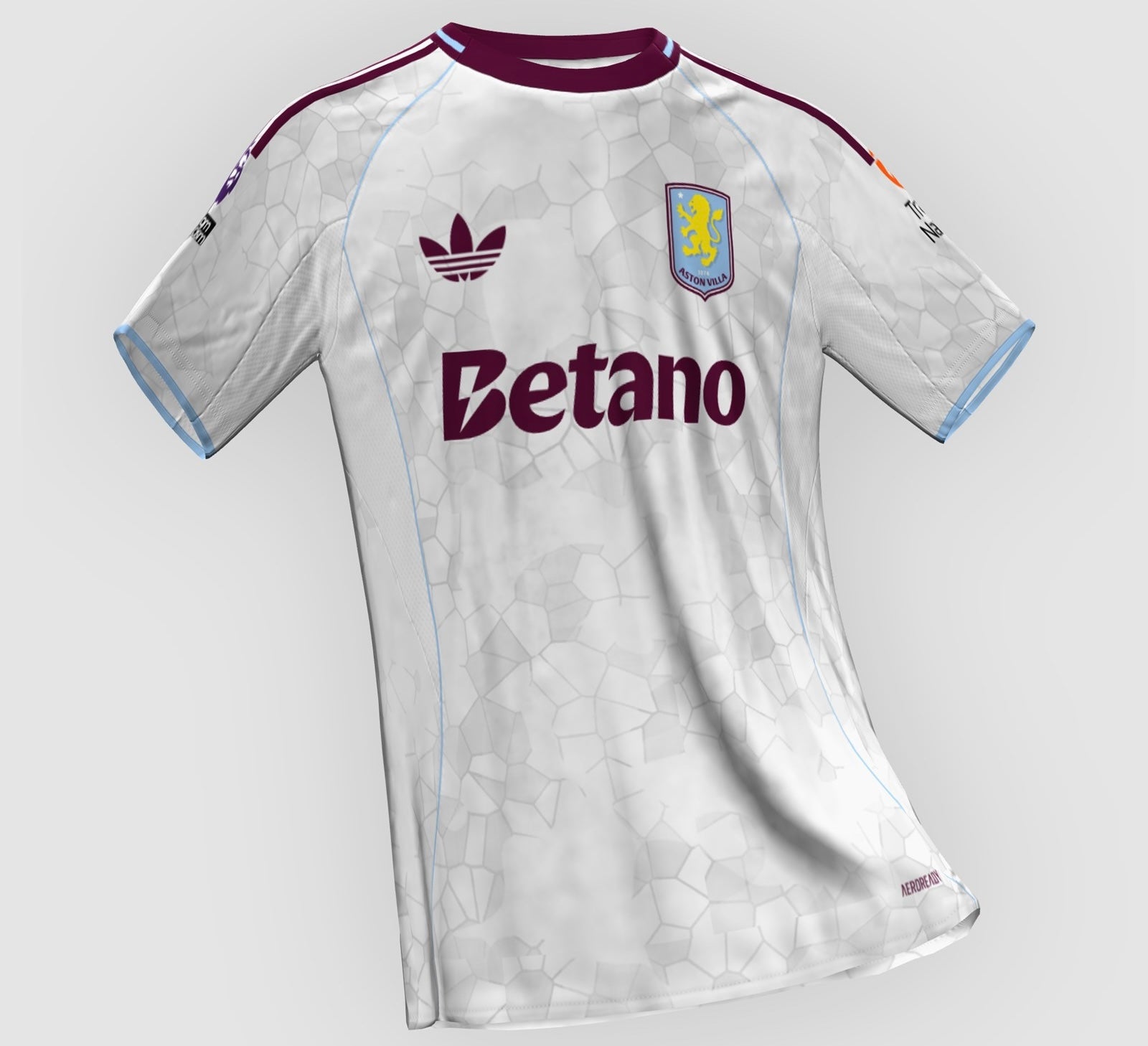 Aston Villa Third Jersey, Lightweight Athletic Performance Shirt for Soccer Fans 2025 2026