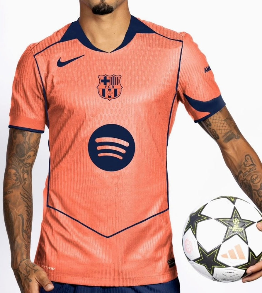 Nike Barcelona Third Jersey, Lightweight Athletic Performance Shirt for Soccer Fans 2025 2026